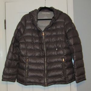 Gray Calvin Klein Puffer Jacket XL